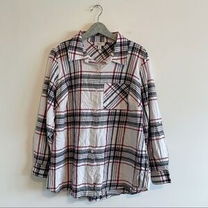 NWT Style & Co Cabin Plain Flannel Top